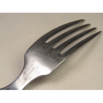 A fork from a German soldiers mess kit. Stainless steel. Espenlaub militaria