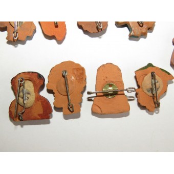 15 глиняных фигурок-значков из серии WHW. 3-й Рейх. Espenlaub militaria