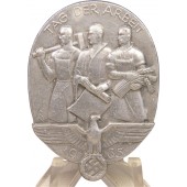 3rd Reich First May badge. Tag der Arbeit, 1935. Fritz Zimmermann