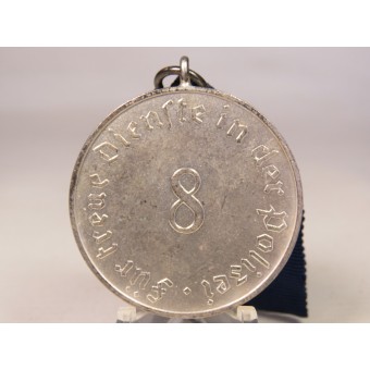 Medalla de 8 años de fiel servicio en la policía tercero Reich. Espenlaub militaria
