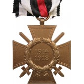 Памятный крест ПМВ, 1914-1918 с мечами производитель -HKM