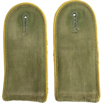 DAK Tropical shoulder straps for the lower rank of the Wehrmacht- Signals. Espenlaub militaria