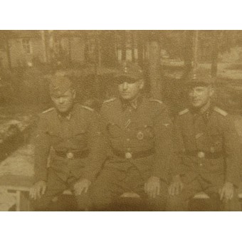 Фото командиров, Латышских легионеров СС.  8,5 х 6 см. Espenlaub militaria