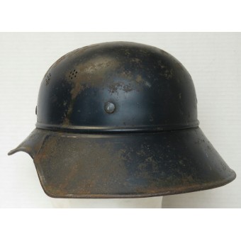 Luftschutz RL38 / 31 Helmet . 95% of the decal. Espenlaub militaria