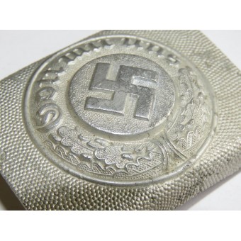 Gott mit uns, German 3rd Reich Police aluminum buckle JFS - Josef Feix und Sohne. Espenlaub militaria