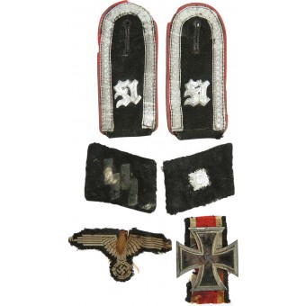 Комплект знаков различия SS - Unterscharführer ПВО из дивизии Нордланд. Espenlaub militaria