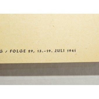 NSDAP cartel, julio de 1941. Espenlaub militaria