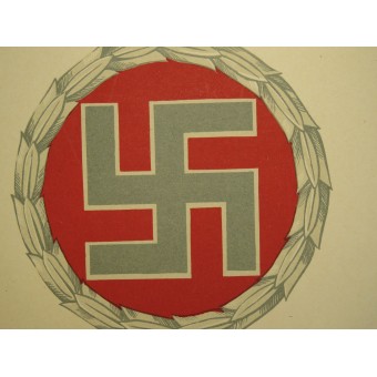 NSDAP-poster - Nationaal Socialisme is de hoogste soldaathouding in ons leven. - Hermann Göring. Espenlaub militaria