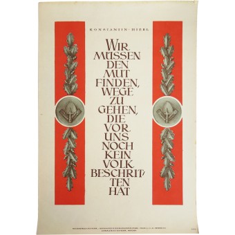 The weekly motto of the NSDAP poster. October, 1941. Espenlaub militaria