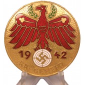 1942 Guldklass Tyrolska skyttar Distriktsmästerskapspris för skytte