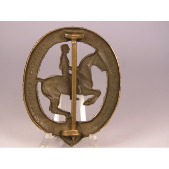 Deutsches Reiterabzeichen 3. Klasse, Bronze class. Espenlaub militaria