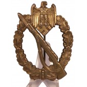 Infanteriinsatsmärke i brons W. Deumer