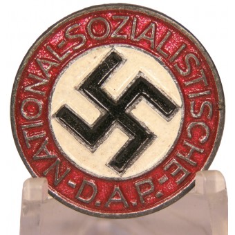 Myöhäissodan NSDAP:n jäsenmerkki RZM M 1/77-Foerster & Barth. Espenlaub militaria