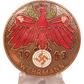 Tirol Landesschützen Wehrmann 1943 Abzeichen in Bronze