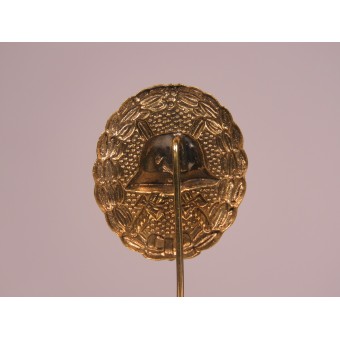 Verwundetenabzeichen in Gold 1st type, gold grade - 19 mm miniature. Espenlaub militaria