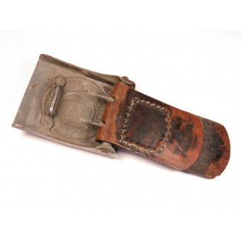 Cintura tedesca della prima guerra mondiale con fibbia prussiana Gott mit Uns 1916. Espenlaub militaria