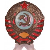 Blason de la milice soviétique RKM en forme d'armoiries de l'URSS M 1936