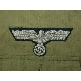 Summer tunic of a Wehrmacht infantry lieutenant for the hot summer of the Eastern Front. Espenlaub militaria