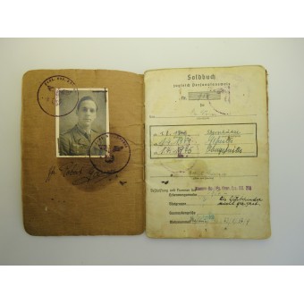 Soldbuch, Wehrpass, dogtag, Photoalbum, Panzer Soldat Robert Garner. Espenlaub militaria