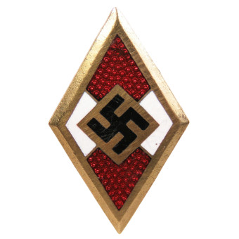 Gold Hitler Youth badge, M1/120, duplicate B. Espenlaub militaria