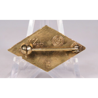 Gold Hitler Youth badge, M1/120, duplicate B. Espenlaub militaria