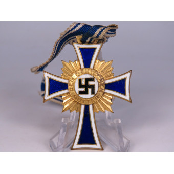 Крест матери в золоте с коробкой Werner Redo. Espenlaub militaria