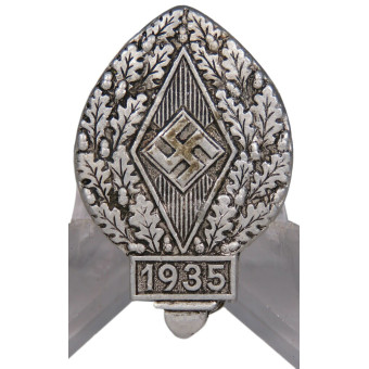 Hitler Jugend  Sieger badge 1935, Franz Zimmermann. Espenlaub militaria