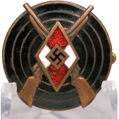 HJ shooting award badge, hot enamel, M1/25
