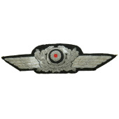 Luftwaffe cap wreath, embroidered in aluminum bullion