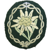Sleeve patch for Wehrmacht mountain troops (Gebirgsjäger), BEVO