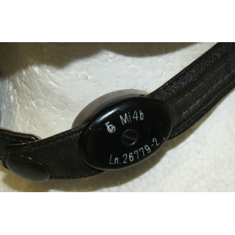 Летный кожаный шлем Luftwaffe LKpW101. Espenlaub militaria