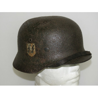 Шлем М35 двухдекальный, SS-Totenkopfverbände, Демянск