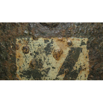 Шлем М35 двухдекальный, SS-Totenkopfverbände, Демянск