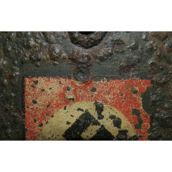 Шлем М35 двухдекальный, SS-Totenkopfverbände, Демянск