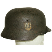 Шлем М35 двухдекальный, SS-Totenkopfverbände, Демянск