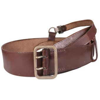 Кожаный ремень NSDAP с пряжкой из мельхиора, 1938. Espenlaub militaria