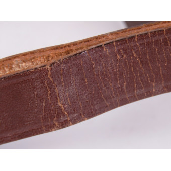 Кожаный ремень NSDAP с пряжкой из мельхиора, 1938. Espenlaub militaria