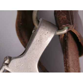 Кожаный ремень NSDAP с пряжкой из мельхиора, 1938. Espenlaub militaria