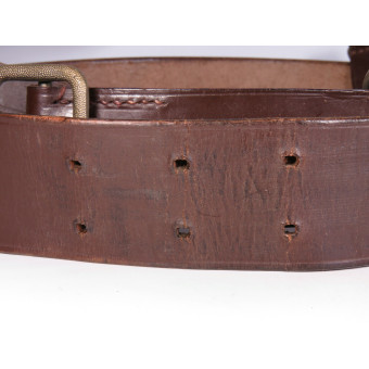 Кожаный ремень NSDAP с пряжкой из мельхиора, 1938. Espenlaub militaria