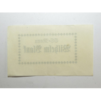 Paper tag SS-Mann Wilhelm Blank