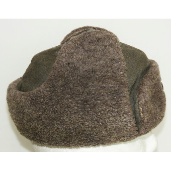 1940 pattern Red Army ushanka with signs of wear. Espenlaub militaria