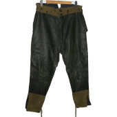 Red Army tanker or boat crew leather trousers, prewar issue