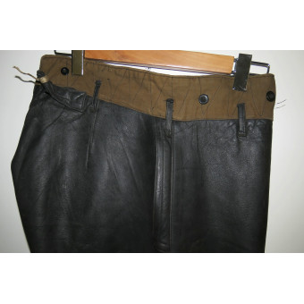 Кожаные штаны танкиста или катерщика РККА, довоенный выпуск. Espenlaub militaria