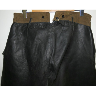 Кожаные штаны танкиста или катерщика РККА, довоенный выпуск. Espenlaub militaria