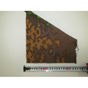 Waffen-SS camouflage fabric Eichenlaubmuster, reversible. Espenlaub militaria