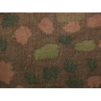 Waffen-SS camouflage fabric fragment DOT-44, uncommon base. Espenlaub militaria
