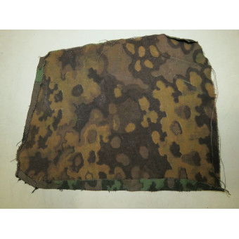 Фрагмент ткани Waffen-SS Eichenlaubmuster со следами бытования. Espenlaub militaria