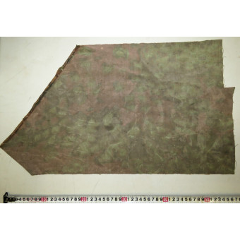 Фрагмент ткани Waffen-SS Eichenlaubmuster, с сильными следами бытования. Espenlaub militaria