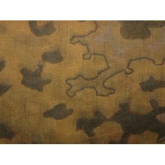 Фрагмент ткани Waffen-SS Eichenlaubmuster, с сильными следами бытования. Espenlaub militaria