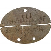 Смертный медальон 3./ SS-Art.A.u.E.Rgt.SF
